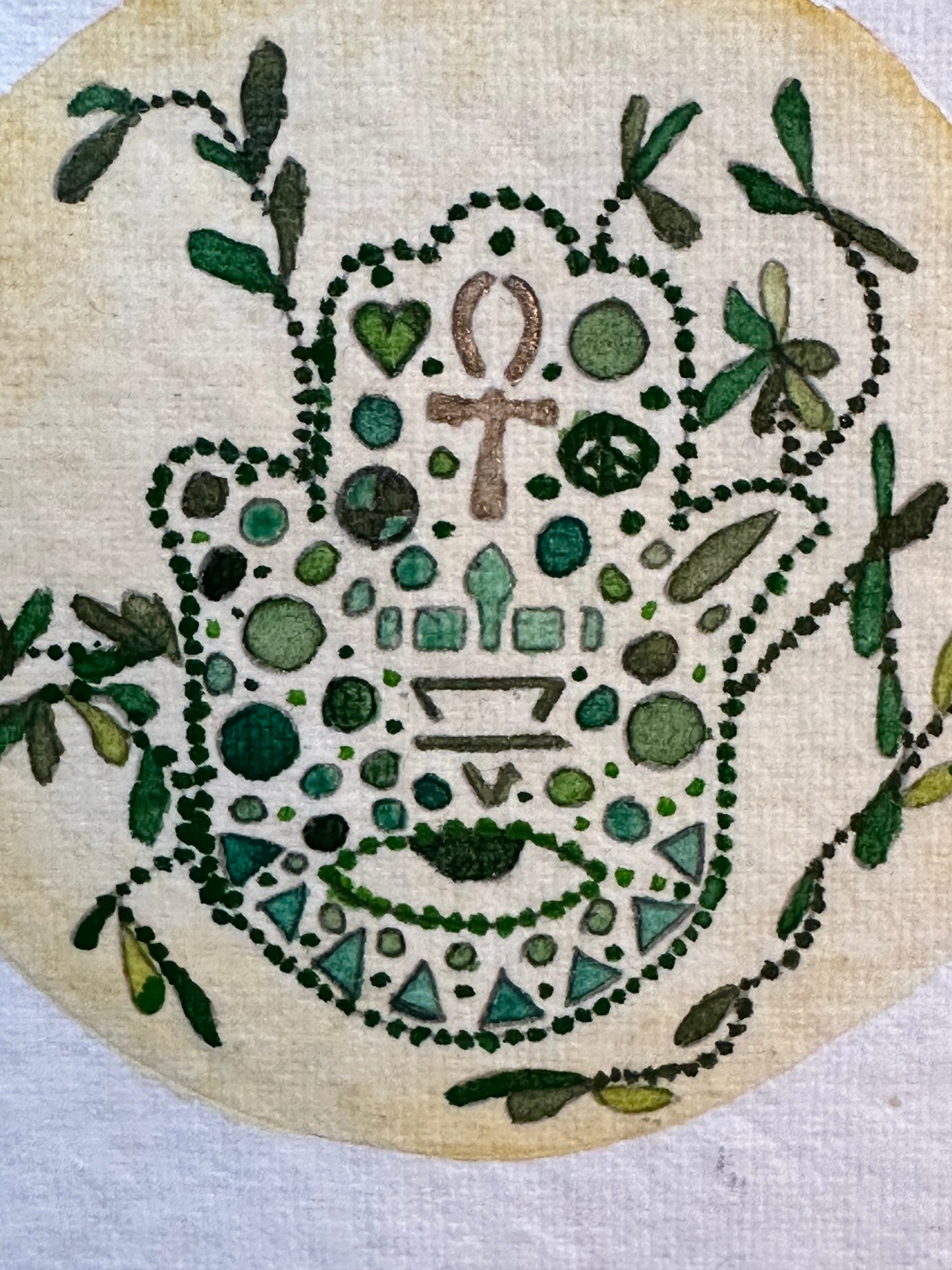 Green + Yellow Hamsa